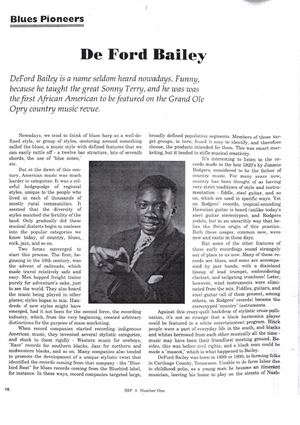 De Ford Bailey - HIP No 1