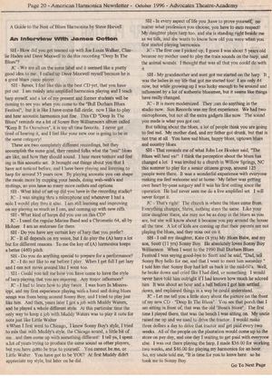 James Cotton - Interview