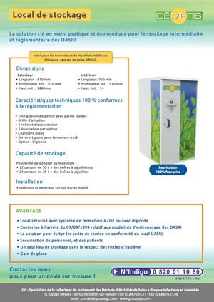 Local de stockage DEMETIS