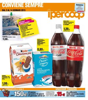 Volantino Iper Coop Lazio Dal 2 Al 14 Gennaio