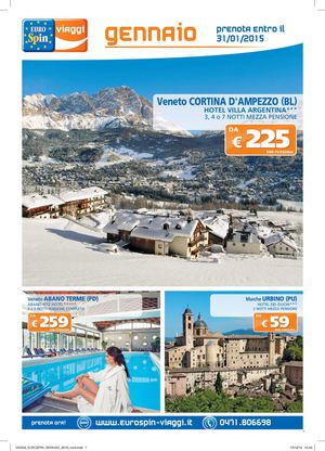 Catalogo Eurospin Viaggi Gennaio