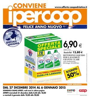 Volantino Iper Coop Emilia 27 Dicembre Al 6 Gennaio