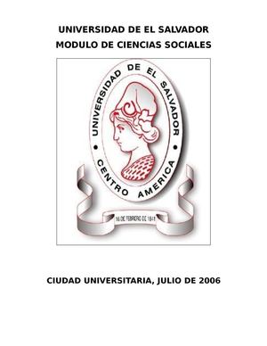 Módulo de Ciencias Sociales de la Universidad de El Salvador