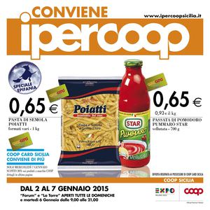Volantino Iper Coop Sicilia Dal 2 Al 7 Gennaio
