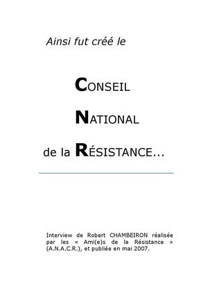 Interview Chambeiron 2007 Cnr