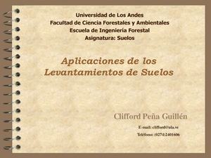 Aplicaciones De Los Levantamientos De Suelos