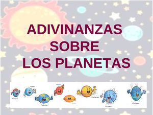 Adivinanzas Planetas