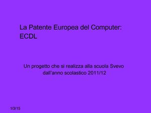 La Patente Europea del Computer alla scuola SVEVO