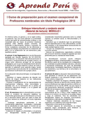 Enfoque Intercultural