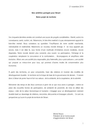 Projet de Territoire Sénart 2015-2020