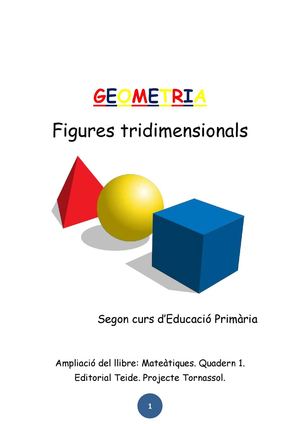Geometria: Les figures tridimensionals.