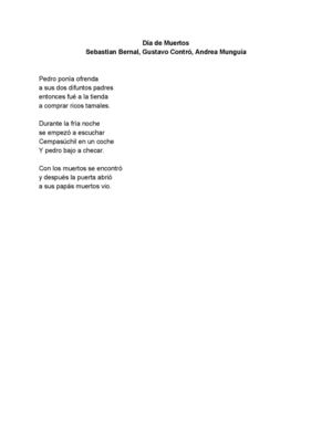 Poema Diade Muertos