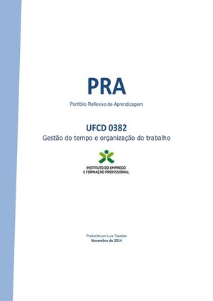 UFCD 0382 Gestão Do Tempo E Organização Do Trabalho - Catarina Costinha