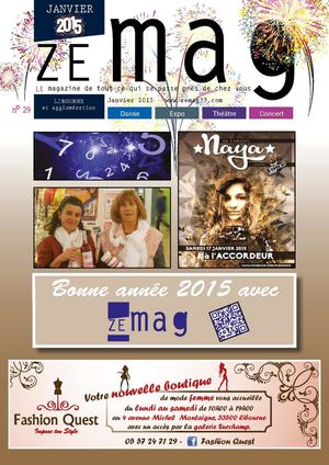 Ze Mag Libourne et agglomération N°29 janvier 2015