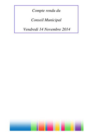 Séance du 14 novembre