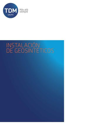 Instalación De Geosintéticos