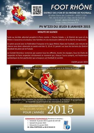 PV 223 du jeudi 8 janvier 2015