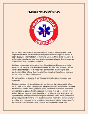 Emergencias Médicas