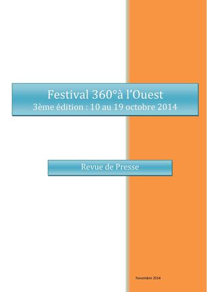 Revue De Presse Festival 360 2014