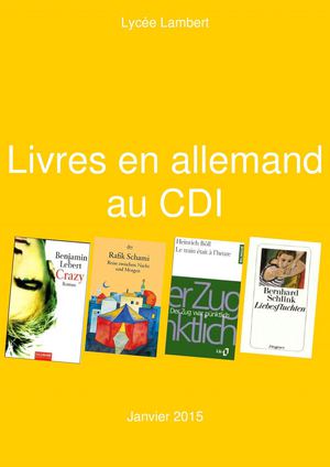 Livres En Allemand Au Cdi