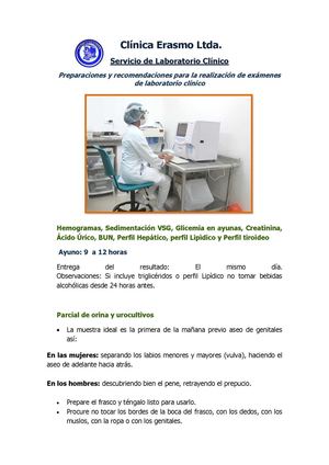 Preparaciones Para Lab Clinico