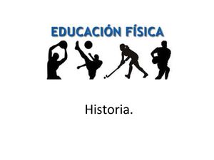 Historia De La Educación Física