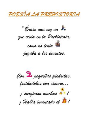 Poesia Prehistoria