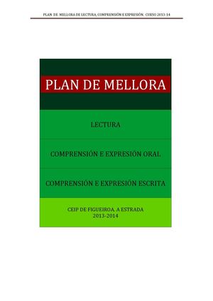 Plan de Mellora do CEIP de Figueiroa