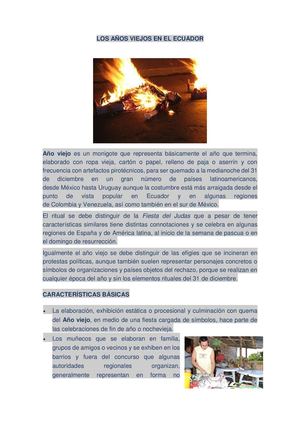 Los Años Viejos En El Ecuador