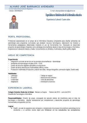 Hoja De Vida Alvaro Barranco 1