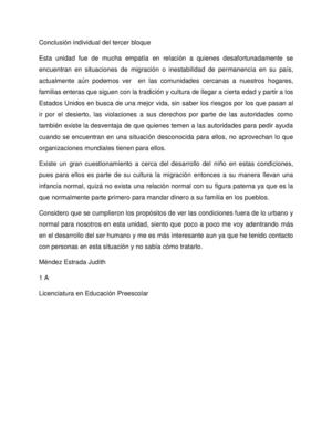 Conclusión Individual Del Tercer Bloque