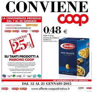 Volantino Coop Adriatica Emilia Romagna Dal 12 Al 21 Gennaio