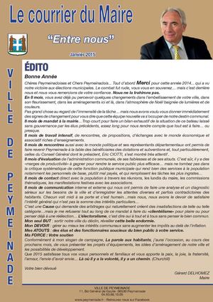 Courrier Du Maire Janvier 2015