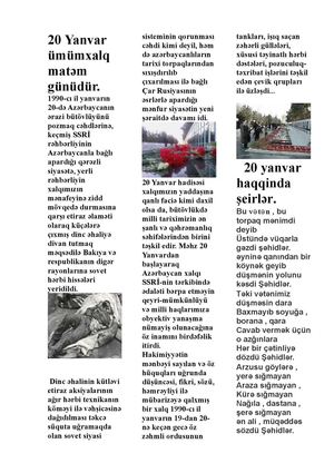 20 Yanvar üMümxalq Matəm Günüdür
