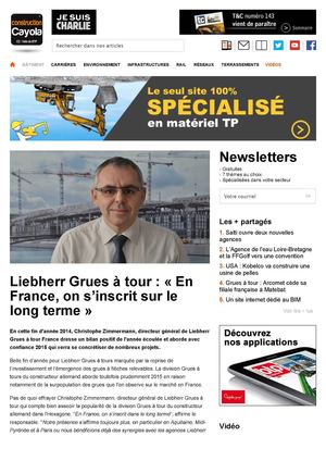 Liebherr Grues À Tour : « En France, On S’inscrit Sur Le Long Terme » Construction Cayola