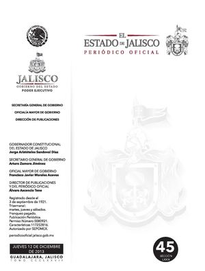 Ley De Ingresos Del Municipio De Zapopan Jalisco Para El Ejercicio Fiscal Del Año 2014