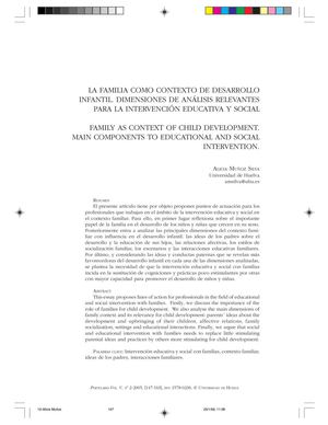 Familia Como Contexto De Desarrollo