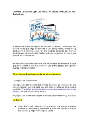 Revertir La Diabetes