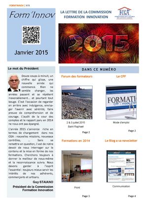Form'Innov - n°8 - Janvier 2015
