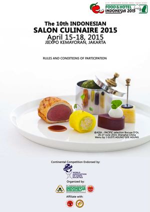 10th Indonesian Salon Culinaire 2015 Rule Book