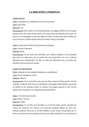 La Biblioteca Personal