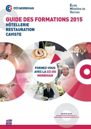 Guide des formations de l'Ecole Hôtelière de Vannes