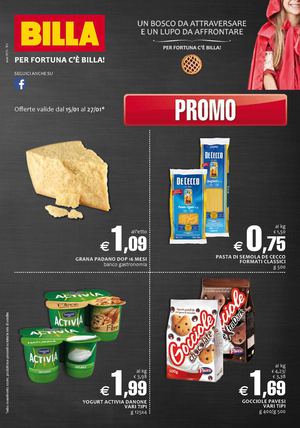 Volantino Billa Dal 15 Al 27 Gennaio