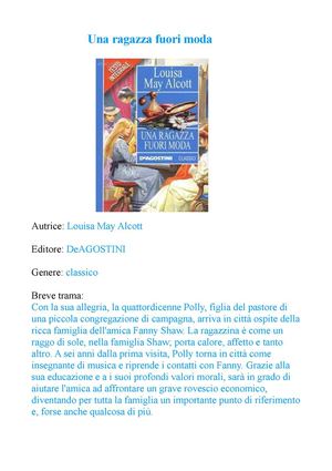 Una ragazza fuori moda (Milù)