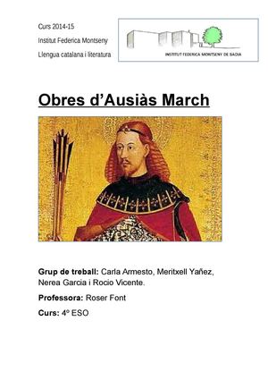 Obres d'Ausiàs March