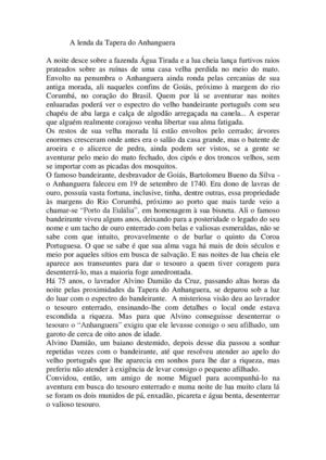 A Lenda Da Tapera Do Anhanguera Pdf