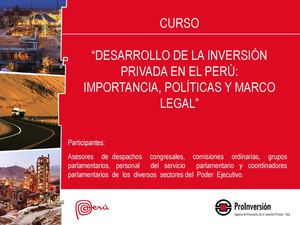 Proinversion Inversion Privada En El Peru