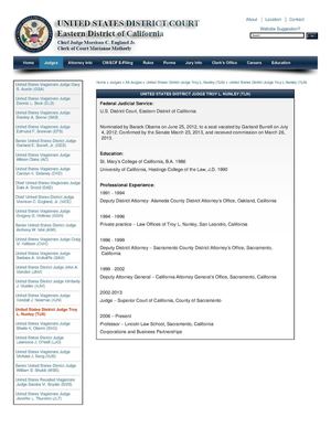 Judge Troy Nunley Disqualification Recusal Order Fraud On The Court Prosecutorial Misconduct Cover Up - Pro Government Bias US District Court Eastern District Of California Judge Troy L Nunley Former Prosecutor Conflict Of Interest