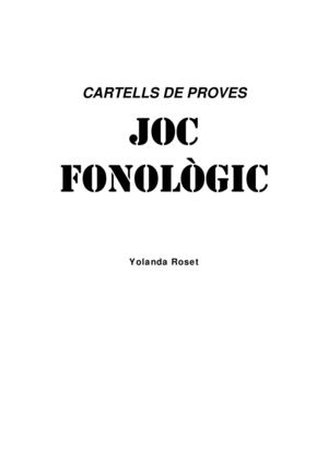 Cartells Joc Fonologic