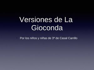 Versiones De La Gioconda